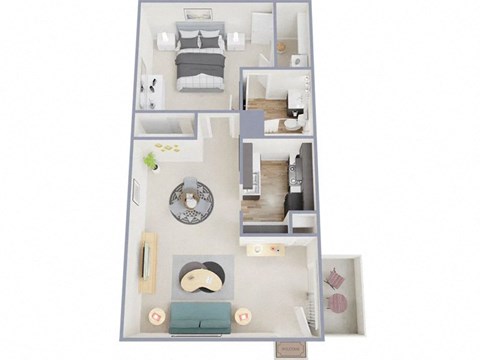 The Alexander Floor Plan at The Apex, Ohio, 45239